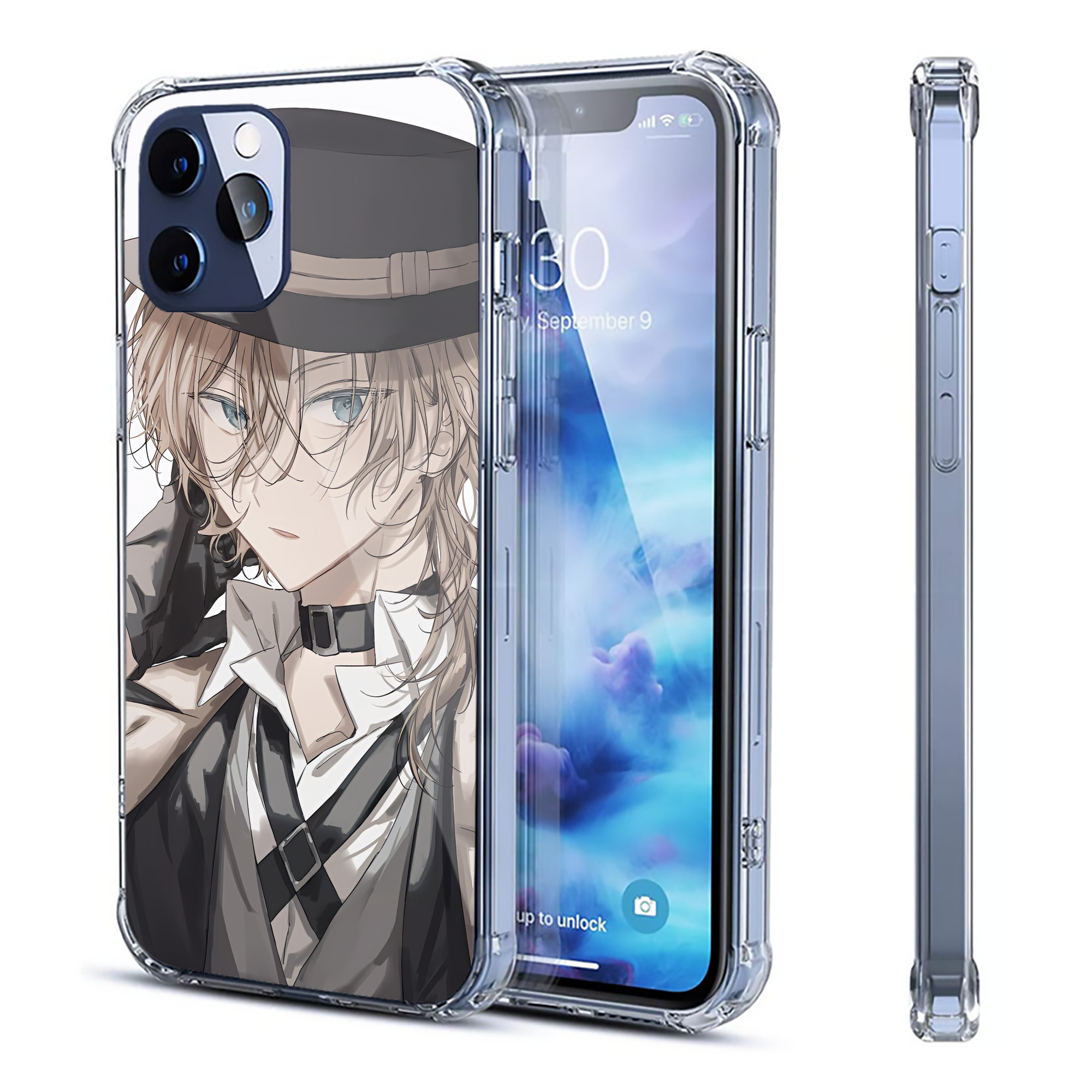 （画像用） 文豪ストレイドッグス Bungo Stray Dogs 【iPhone 12シリーズ対応】透明スマホケース（クリアソフトケース）